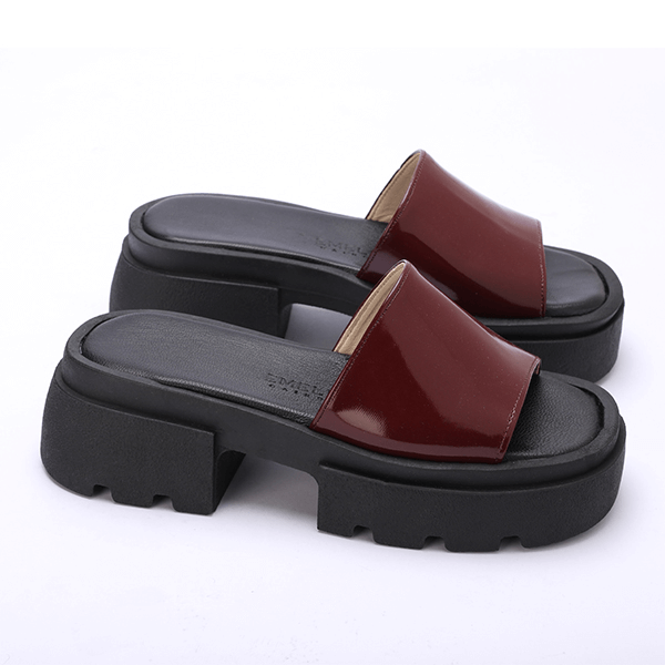 Chunky Platform Slide Sandals