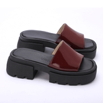 Chunky Platform Slide Sandals