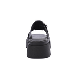 Platform Buckle Slide Sandals