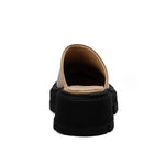 Leather Platform Mules