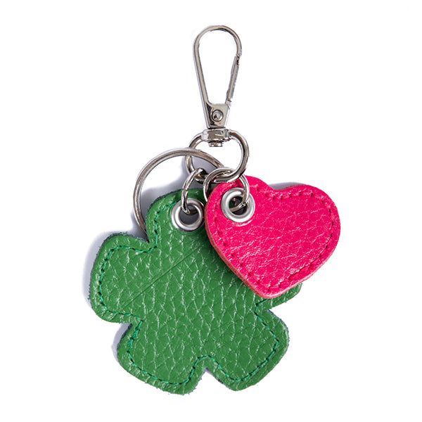 Lucky Clover Leather Charm