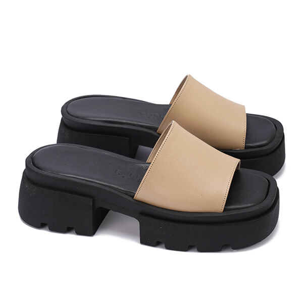 Chunky Platform Slide Sandals