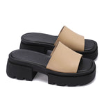 Chunky Platform Slide Sandals