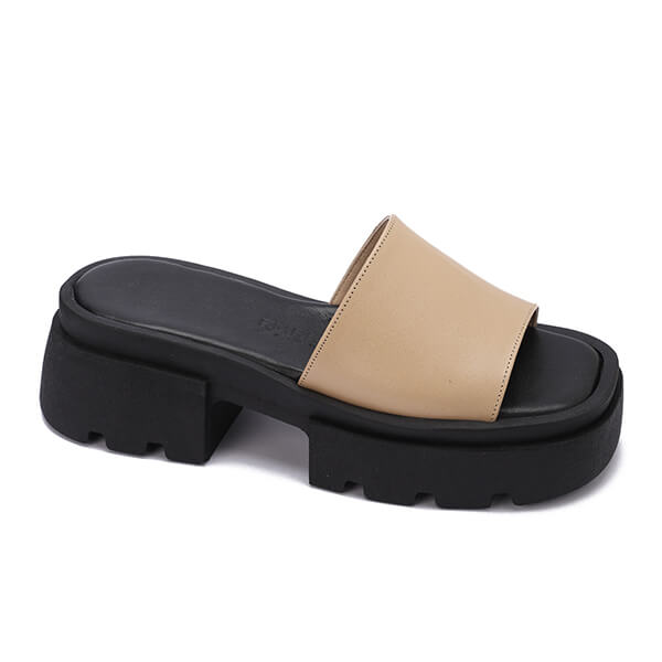 Chunky Platform Slide Sandals