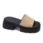 Chunky Platform Slide Sandals