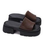 Chunky Platform Slide Sandals