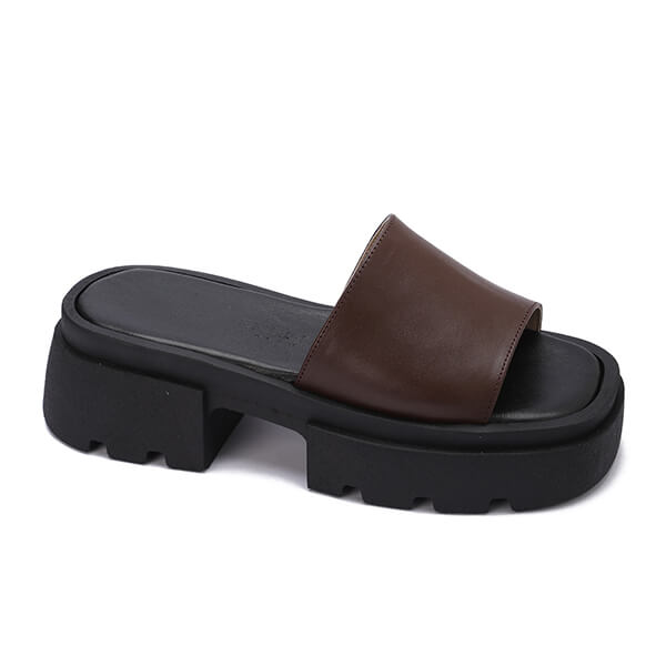 Chunky Platform Slide Sandals