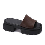 Chunky Platform Slide Sandals