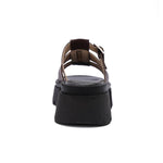 Platform Buckle Slide Sandals