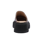 Leather Platform Mules