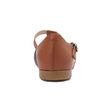 صندل صيفي جلدي مغلق من الأمام