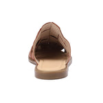Woven Leather Slip-On Sandals