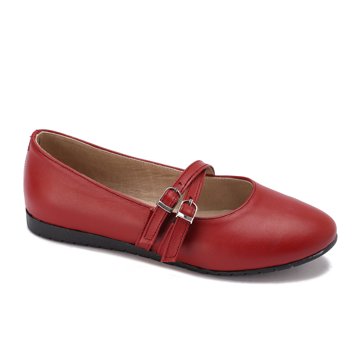 Double-Strap Ballet Flats