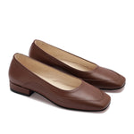 Textured Rounded-toe Flats
