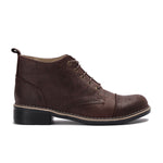Brogue Ankle Leather Boots