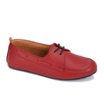 حذاء بدون رباط من الجلد