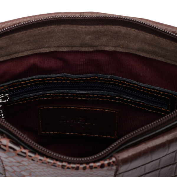 Tara – Multi-Patch Leather Crossbody Bag