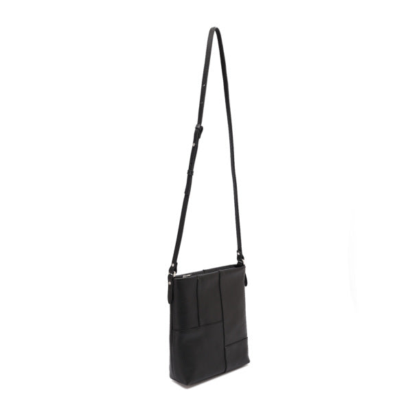 Tara – Multi-Patch Leather Crossbody Bag