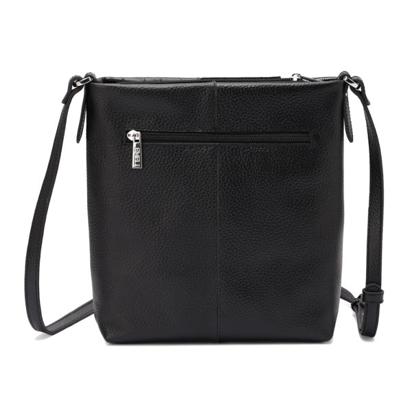 Tara – Multi-Patch Leather Crossbody Bag