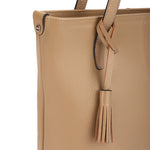 Cyra – Leather Tassel Tote Bag