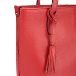 Cyra – Leather Tassel Tote Bag