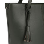 Cyra – Leather Tassel Tote Bag