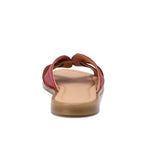 Leather Crisscross Slippers