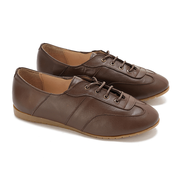 Laced-Up Leather Loafers