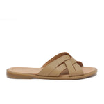 Leather Crisscross Slippers