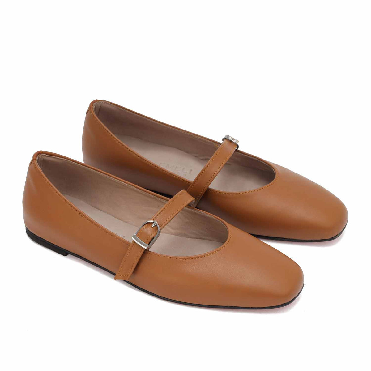 Square Toe Mary Jane Ballet Flats