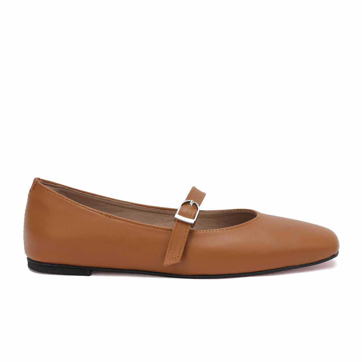 Square Toe Mary Jane Ballet Flats