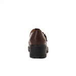 Leather T-Bar Brogue Shoes