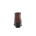 Leather Ankle Boots with Double Zippers
