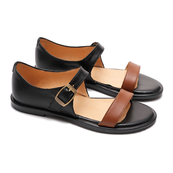 Matt Leather Sandals