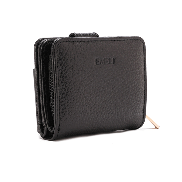 Snap Leather Wallet
