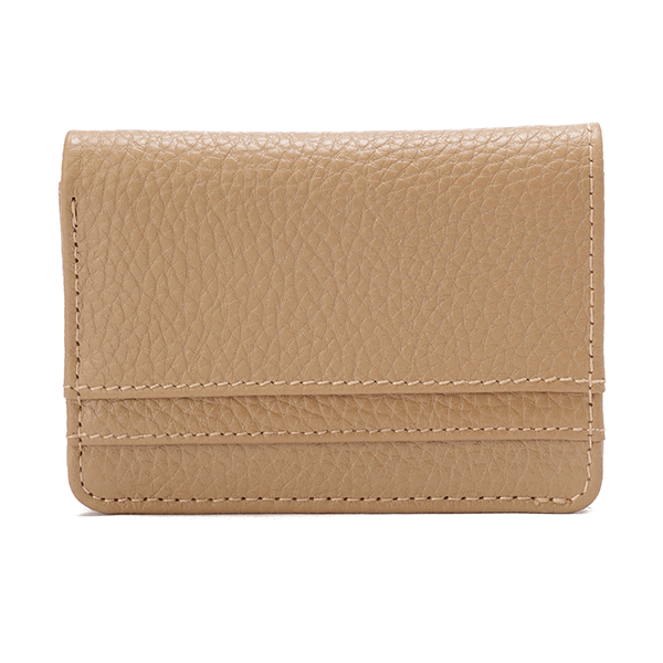 حامل بطاقات جلدي 2 في 1