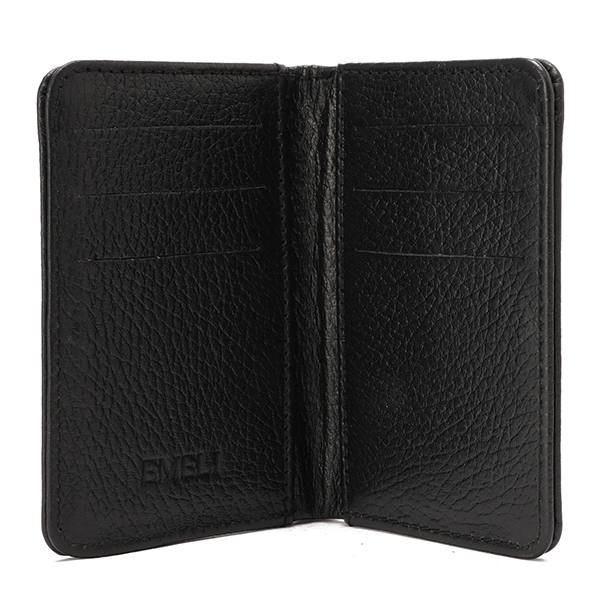 حامل بطاقات جلدي 2 في 1