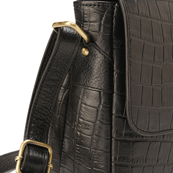 ألينا - حقيبة كروس بودي جلدية متعددة الجيوب