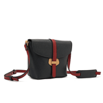 حقيبة كروس جلدية باللون الأزرق الداكن * البيج * العنابي