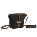 حقيبة كروس جلدية هافانا * بيج * أسود