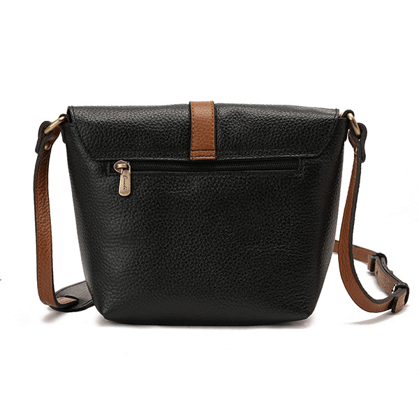 حقيبة كروس جلدية هافانا * بيج * أسود