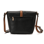 حقيبة كروس جلدية هافانا * بيج * أسود