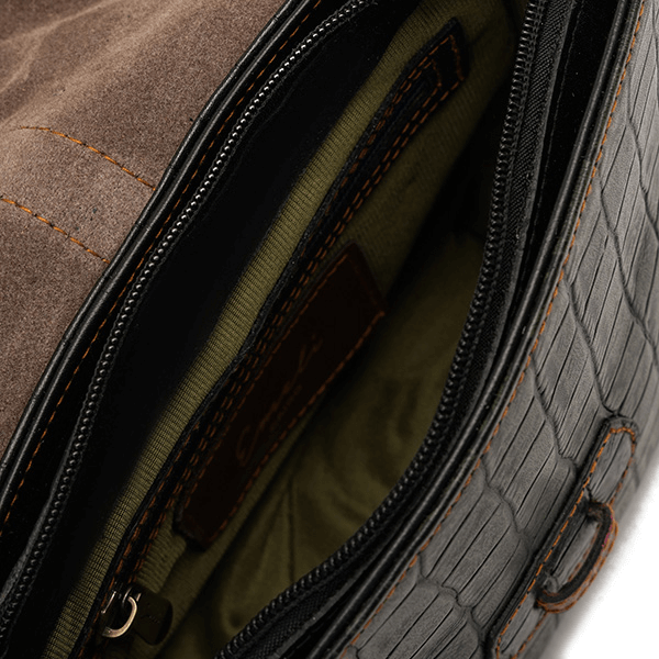 حقيبة كروس جلدية مطبوعة بألوان متعددة