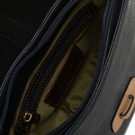 حقيبة كروس جلدية باللون الأزرق الداكن * البيج * العنابي