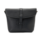 حقيبة كروس جلدية باللون الأزرق الداكن