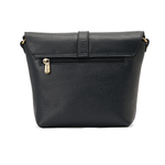 حقيبة كروس جلدية باللون الأزرق الداكن