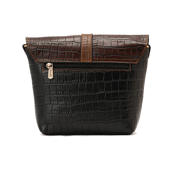 حقيبة كروس جلدية مطبوعة بألوان متعددة