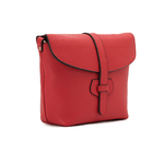 حقيبة كروس جلدية حمراء