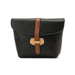 حقيبة كروس جلدية هافانا * بيج * أسود