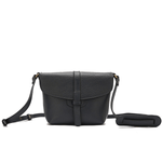 حقيبة كروس جلدية باللون الأزرق الداكن